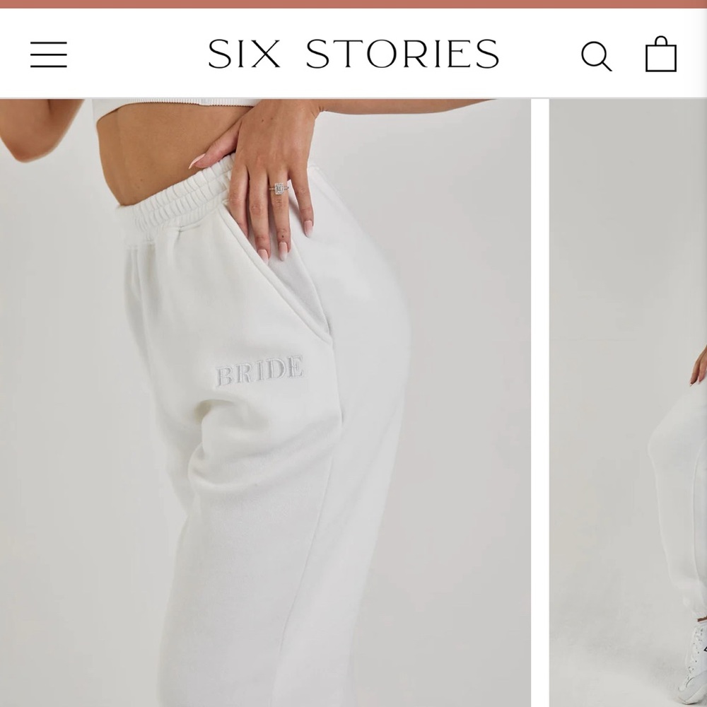 six stories bride sweatpants
